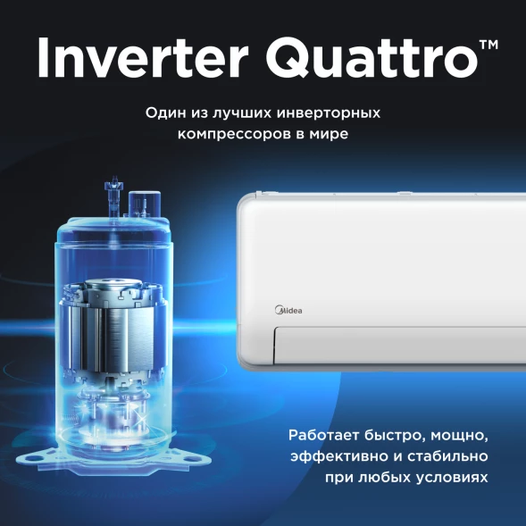 Кондиционер инверторный Midea MSHP-12N8D6-I/MSHP-12N8D6-O