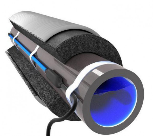 Греющий кабель Freezstop-25-10 на трубу