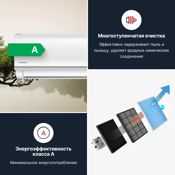 Кондиционер инверторный Kentatsu KSGYK21HZRN1/KSRYK21HZRN1