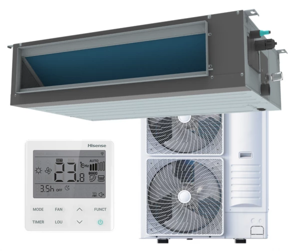 Канальный инверторный кондиционер Hisense AUD-48UX4REH8/AUW-48U6RN8